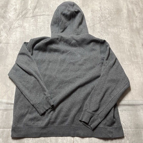 Nike Hoodie Gray Pullover Silver Embroidered Swoosh Sportswear Adult size XL - Picture 9 of 11